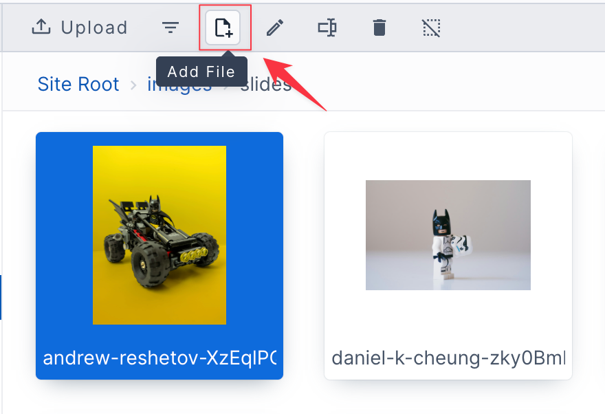 Adding files