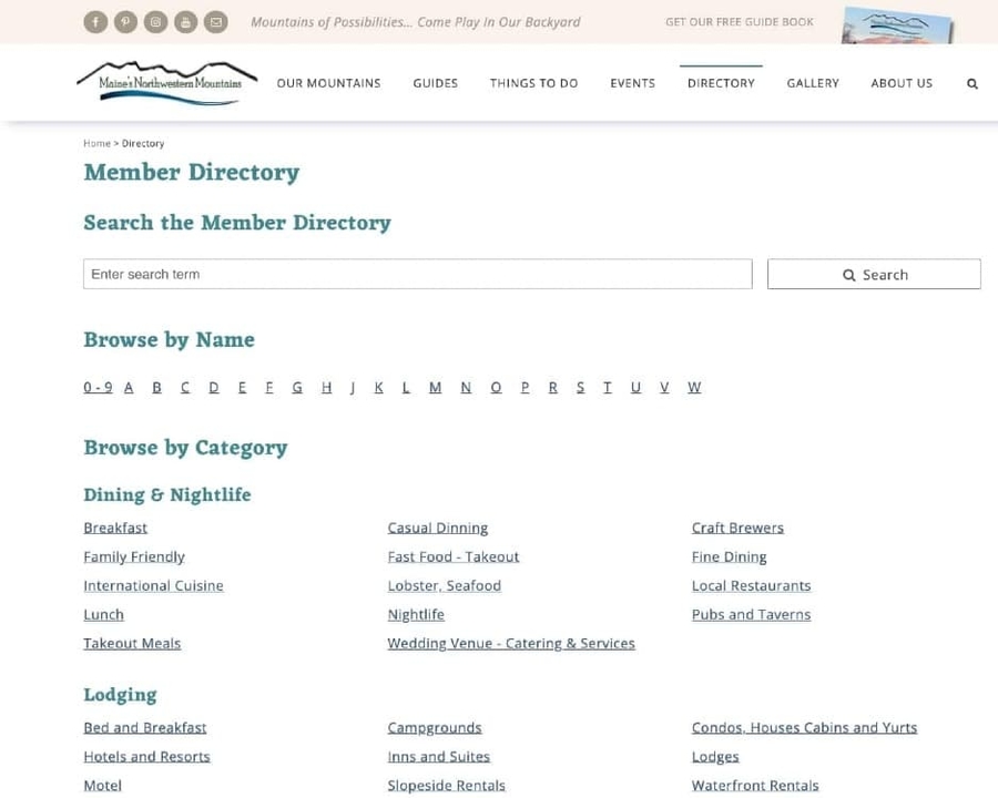 Members directory example