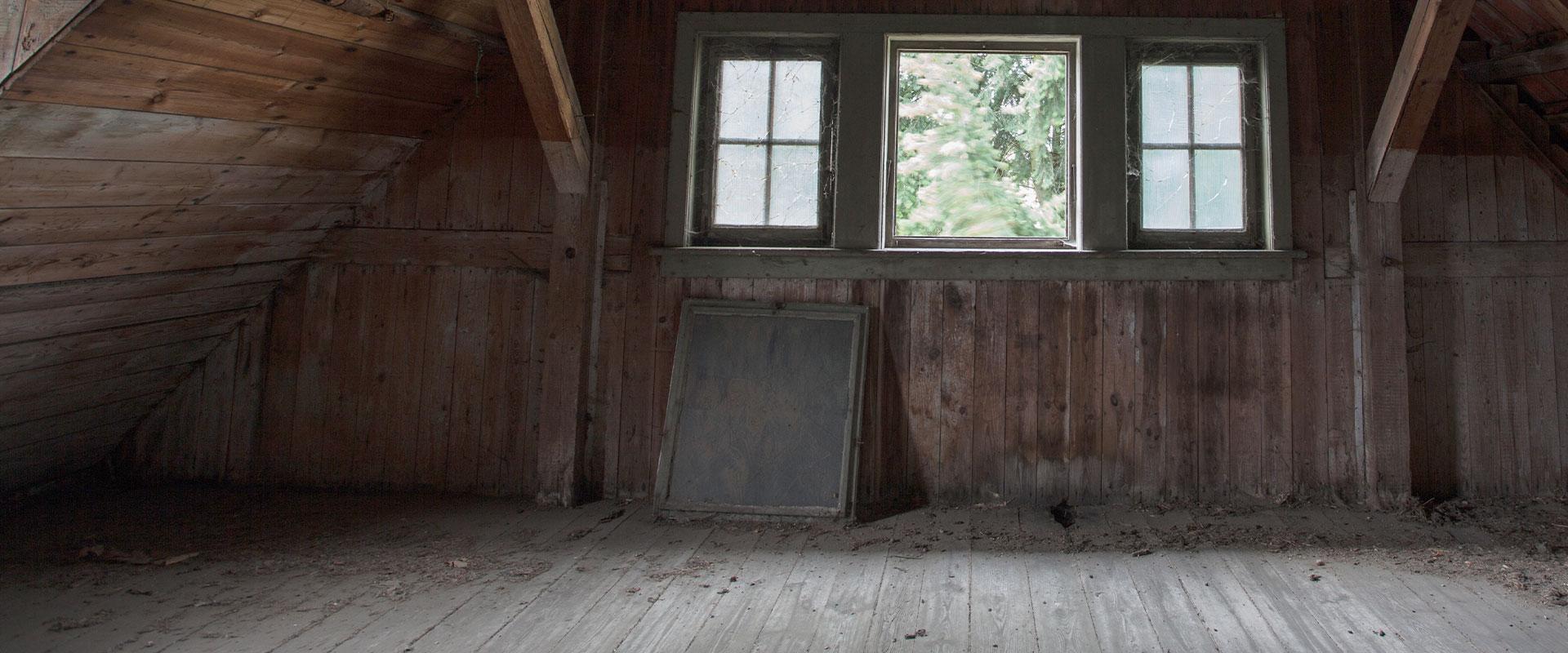 inside of an attic