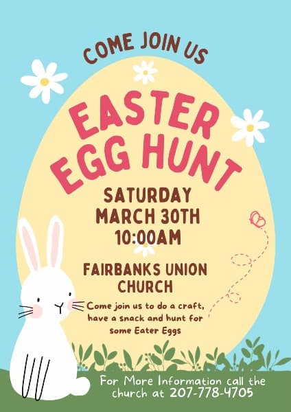 Easter egg hunt poster