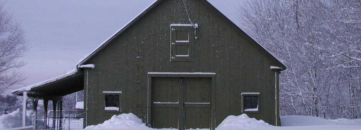 Winter barn