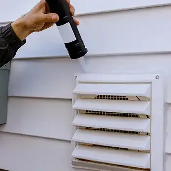 caulking around outdoor vent