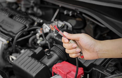 car battery wires chewed by rodents