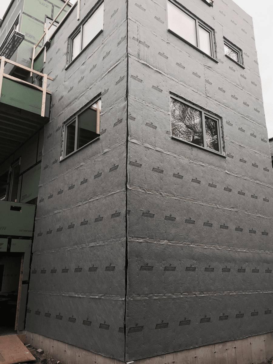 Mortairvent Rainscreen product on a building