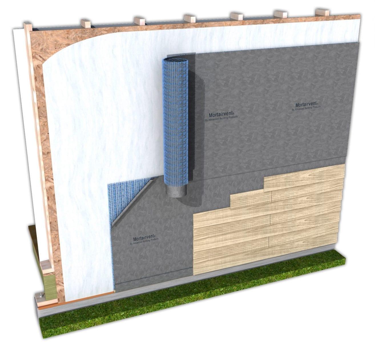 Mortairvent Rainscreen product rendering