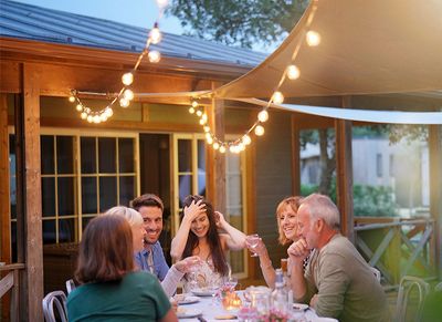 shreveport family enjoying mosquito free evening