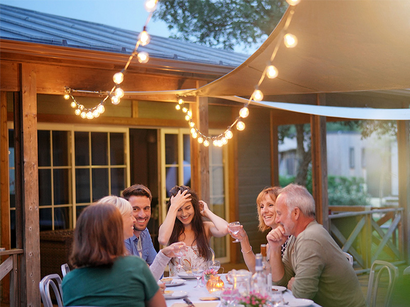 shreveport family enjoying mosquito free evening
