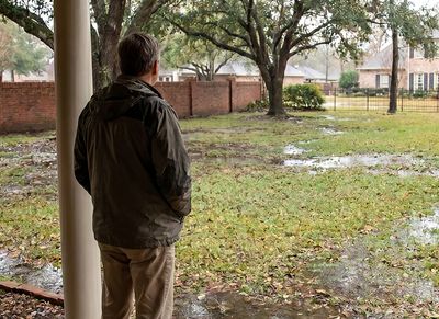 flooded yard