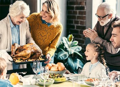 thanksgiving meal with family