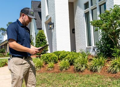 local pest control pro inspecting shreveport home