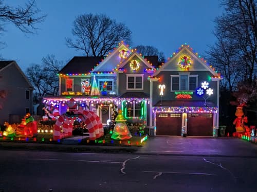 Holiday Light Tour in Bolton ct