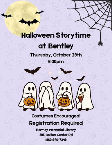 flyer for event showing cartoon trick r treaters