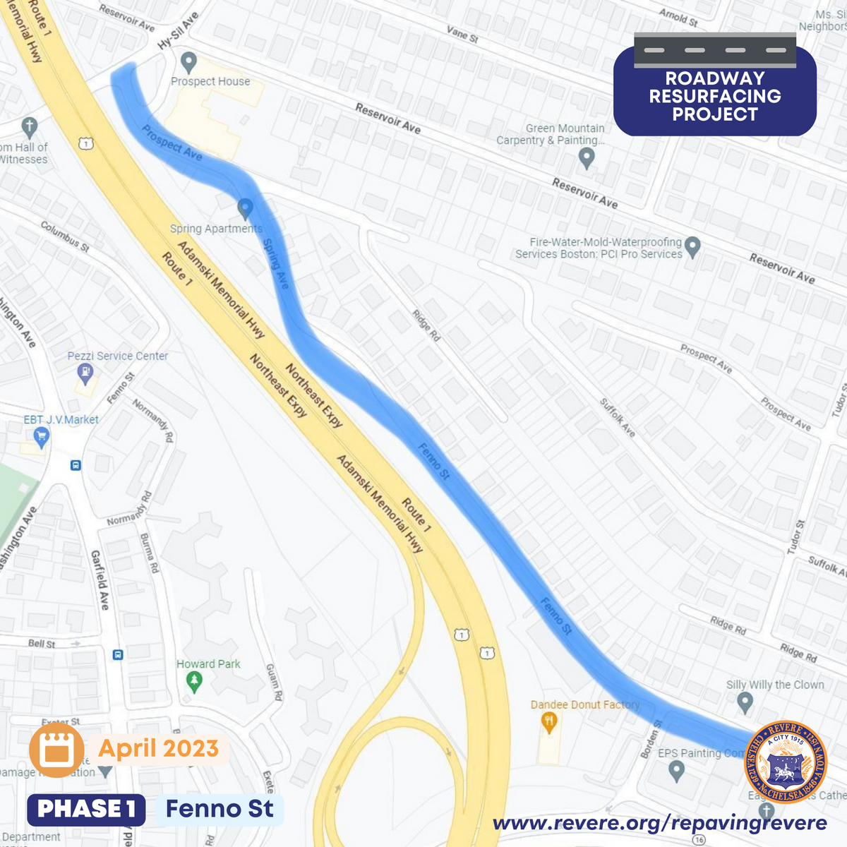 Fenno St - Roadway Resurfacing