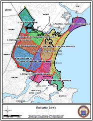 Evacuation zones