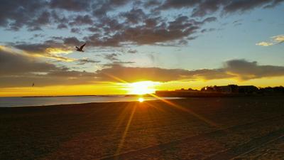 Sunrise on Revere beach