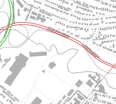 Locus Map Mill Creek North of Broadway