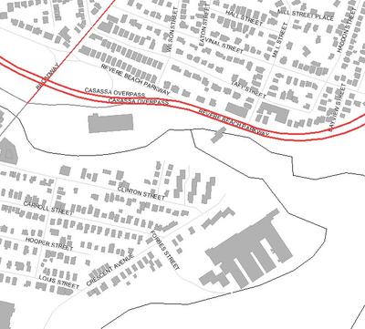 Locus Map Mill Creek South of Broadway