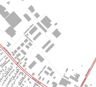 Locus Map Brown Circle North of Route 107