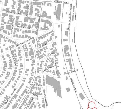 Locus Map Revere Beach South