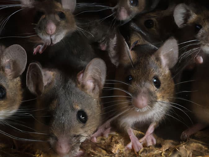 a full-blown mouse infestation inside new mexico home