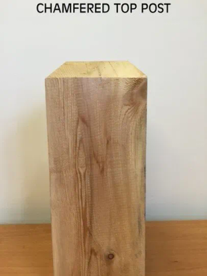 Chamfered top post