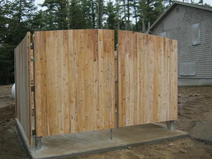 6' Solid Board Dumpster with Steel Frame