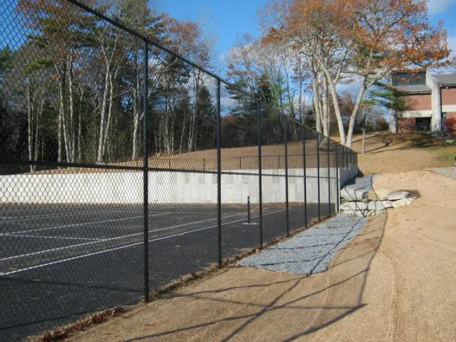 Black Vinyl Tennis Court