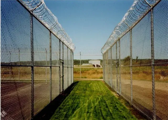 Prison Fence with Razor Ribbon