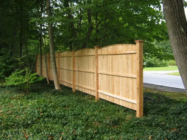 6'Reverse Scallop Board Fence