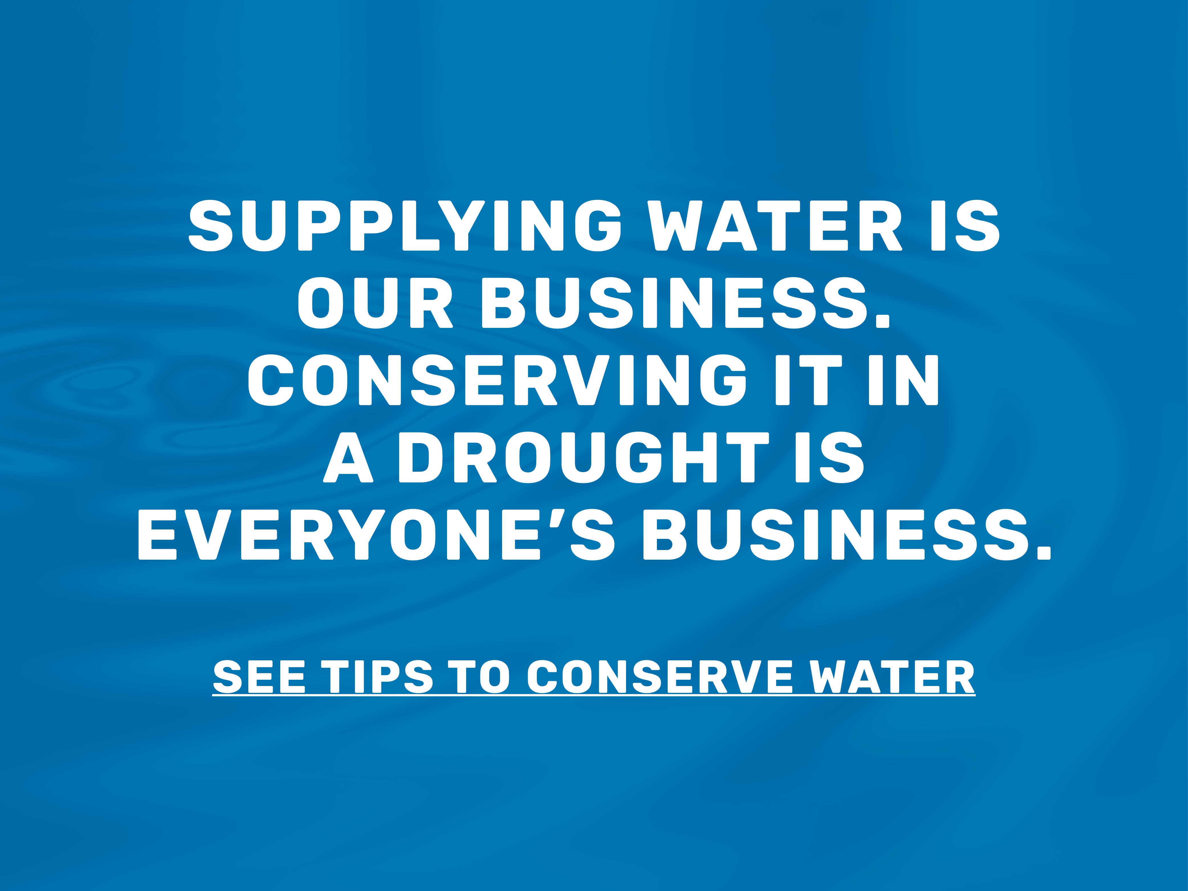 Conserve Water Banner Image