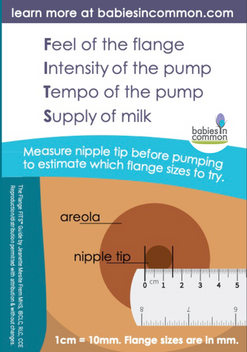 image of a breast and nipple with ruler measuring the nipple
