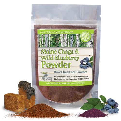 Maine Chaga & Wild Blueberry Powder