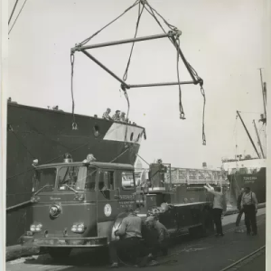 Black and White Photo firetruck