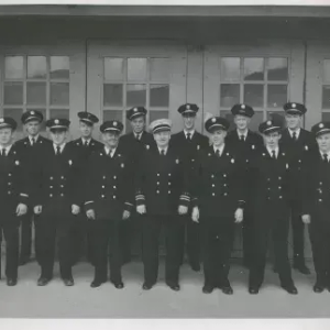 Black and White Photo of officers