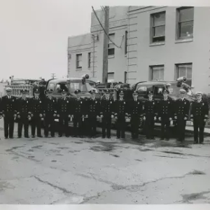 Black and White Photo of officers