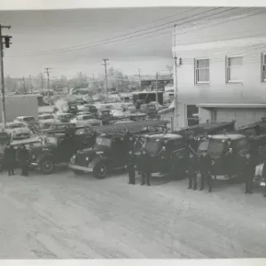 Black and White Photo cars