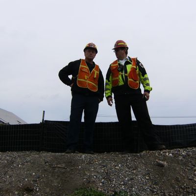 Two guys standing