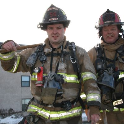 Two firefighters