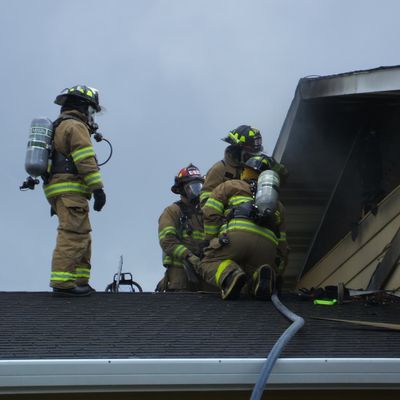 Four firefighters
