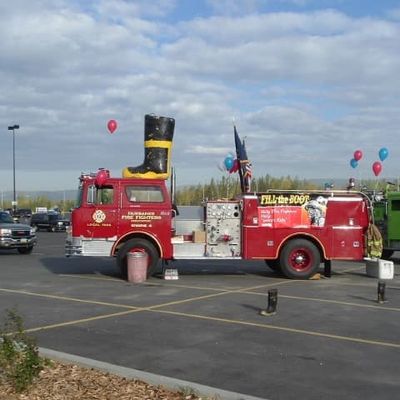 Decorated firetruck