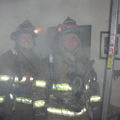 Two firefighters