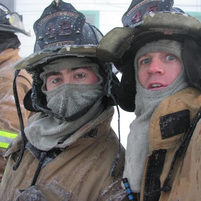 Two firefighters
