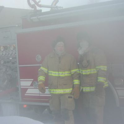 Two firefighters