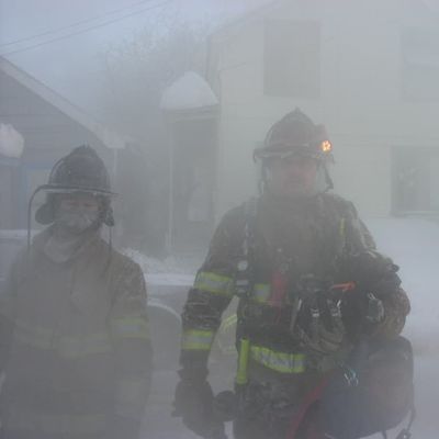Two firefighters