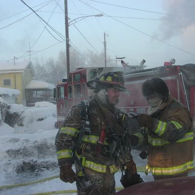 Two firefighters