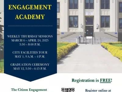 Citizen engagement academy flyer