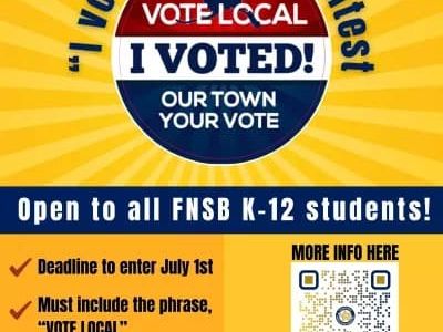 I voted Sticker Contest Flyer
