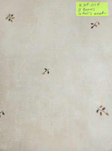TAN BACKGROUND MULTI-COLOR LEAVES