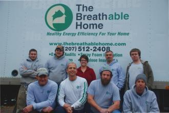 The Breathable Home team in front of their box truck
