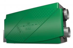 A green Venmar ventilation unit